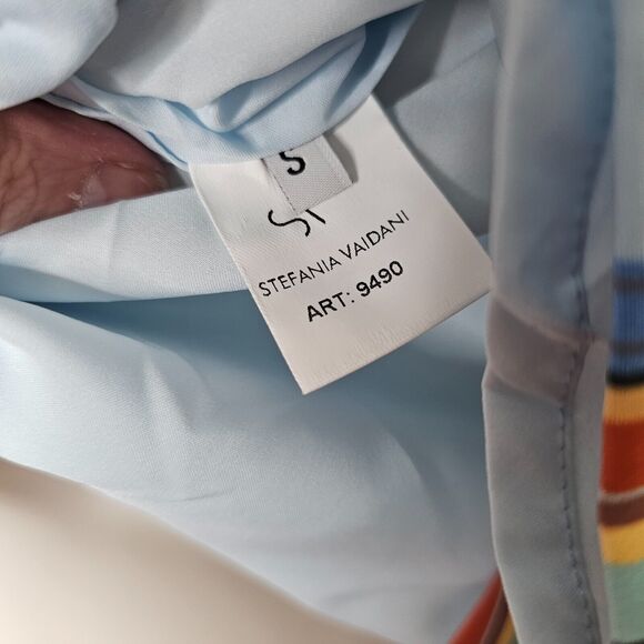 NWT Stefania Vaidani 60s Front Button Crop Top and Matching Button Mini Skirt SM - Picture 14 of 16